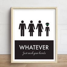Load image into Gallery viewer, Funny Unisex Toilet Sign Print Wall Art Poster ,