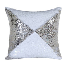 Load image into Gallery viewer, Two-color Magic Flannel & Sequin Pillowcase