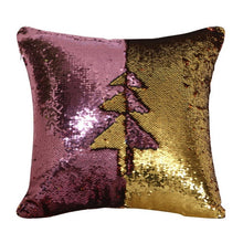 Load image into Gallery viewer, Two-color Magic Flannel & Sequin Pillowcase