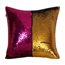 Load image into Gallery viewer, Two-color Magic Flannel & Sequin Pillowcase