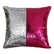 Load image into Gallery viewer, Two-color Magic Flannel & Sequin Pillowcase