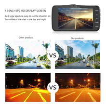 Load image into Gallery viewer, 4&quot; Dual Lens 1080P FHD 1.0MP Dash Camera Car DVR
