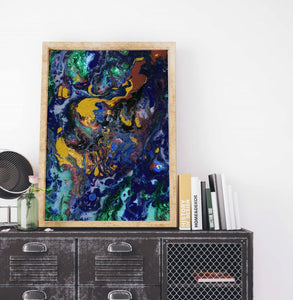 abstract art poster without frame