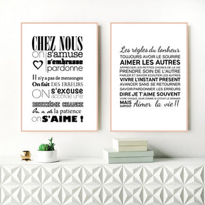 French Home Decor Canvas Art Print and Poster ,