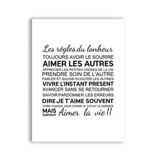 French Home Decor Canvas Art Print and Poster ,