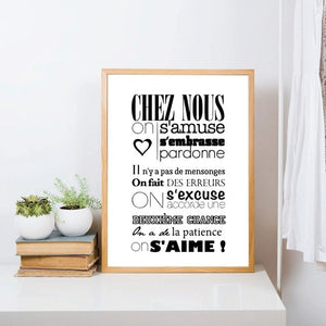 French Home Decor Canvas Art Print and Poster ,