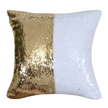 Load image into Gallery viewer, Two-color Magic Flannel &amp; Sequin Pillowcase

